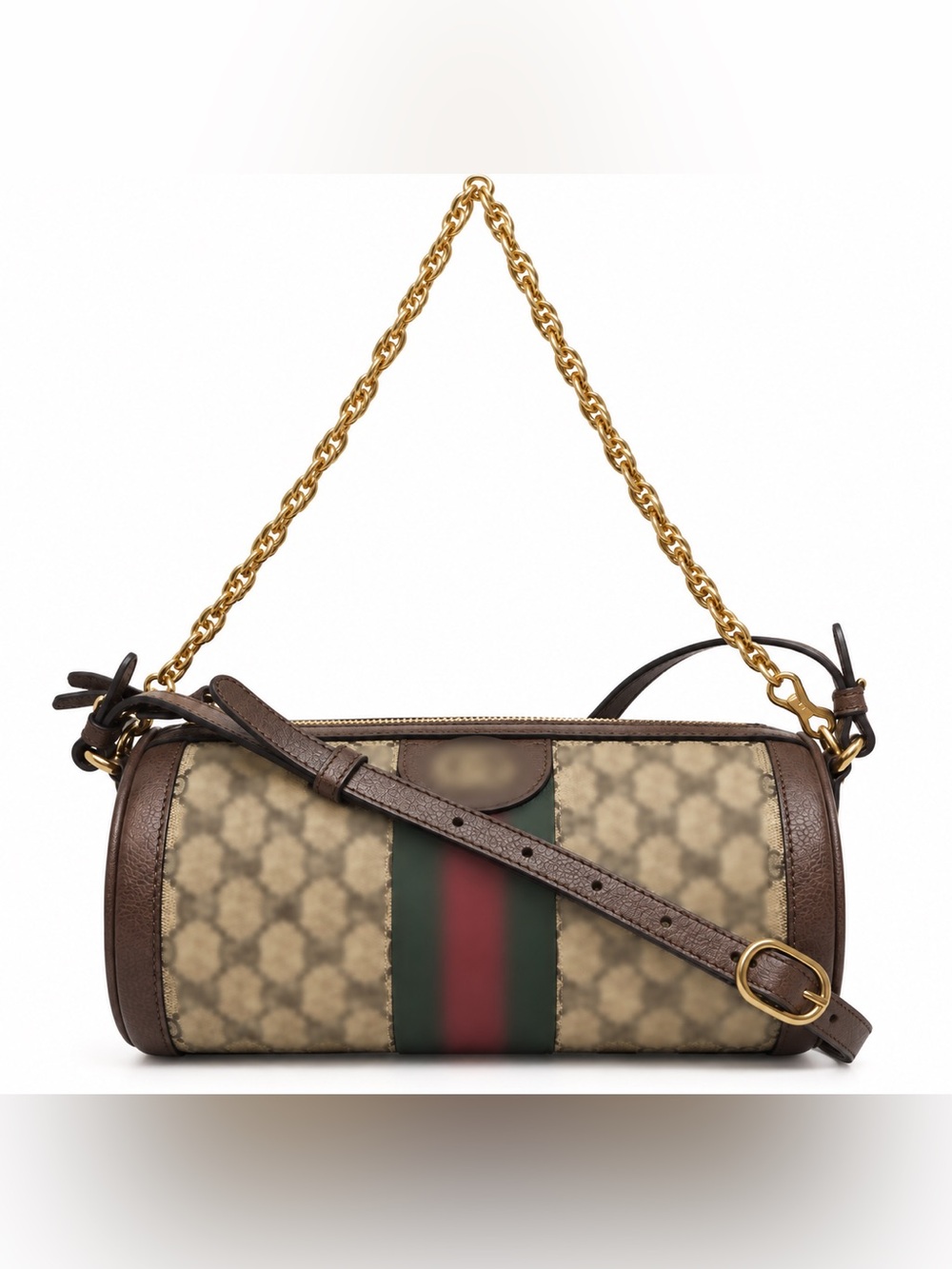 Unlisted Brown Barrel Crossbody Bag